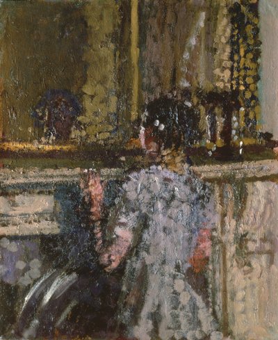 Meisje dat in een Spiegel Kijkt door Walter Richard Sickert